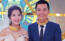 dam cuoi sieu khung o nghe an co dau chu re kieng vang deo day co duoc tang ca biet thu o to
