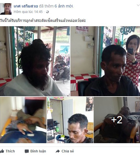 thay nguoi dan ong khon kho di vao tiem co tho cat toc lien tro tai va ket qua that dang kinh ngac