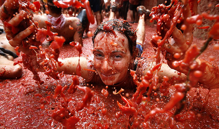 la tomatina le hoi nem ca chua lon nhat chau au
