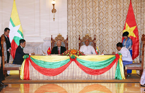 viet nam va myanmar ky ket 4 van ban hop tac