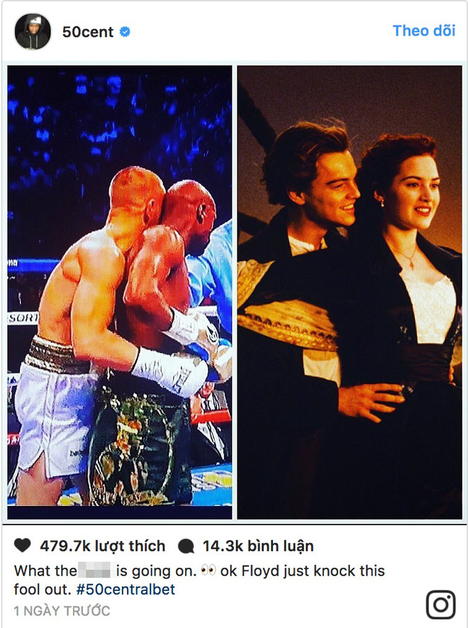 khoanh khac tinh cam cua floyd mayweather va conor mcgregor khien nhieu nguoi lien tuong den canh phim kinh dien cua titanic
