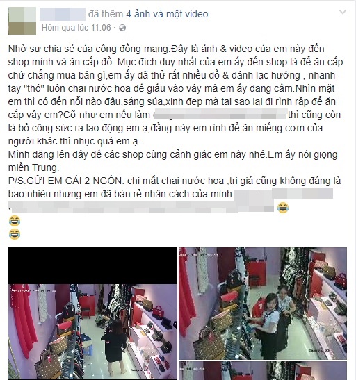 clip gay buc xuc co gai xinh dep danh lac huong nhan vien ban hang de lay trom chai nuoc hoa