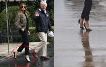 di giay cao got toi tham texas sau sieu bao harvey de nhat phu nhan melania trump gay xon xao du luan