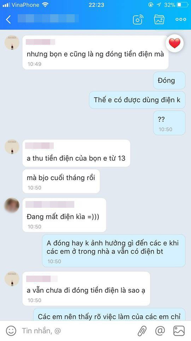 mot nu sinh thue tro bi nam chu nha tat vao mat sau thac mac tai sao thu tien bon em roi ma cuoi thang con chua dong tien dien