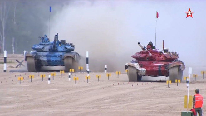 ban ket tank biathlon 2018 ky la va hy huu xe tang t 72b3 hong lien tiep