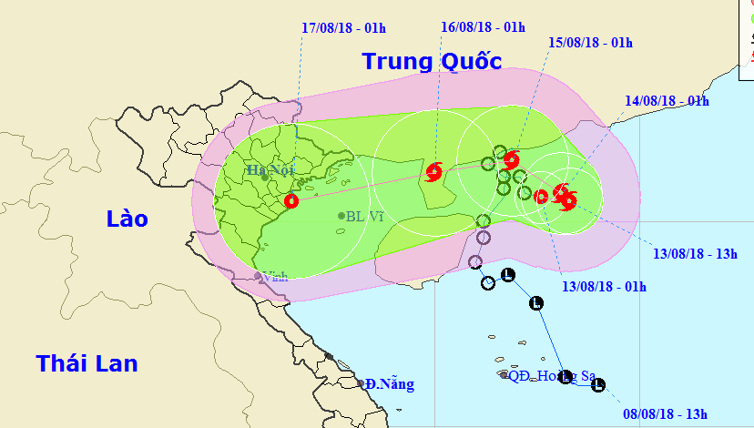 ap thap nhiet doi kha nang manh len thanh bao bac bo mua lon keo dai
