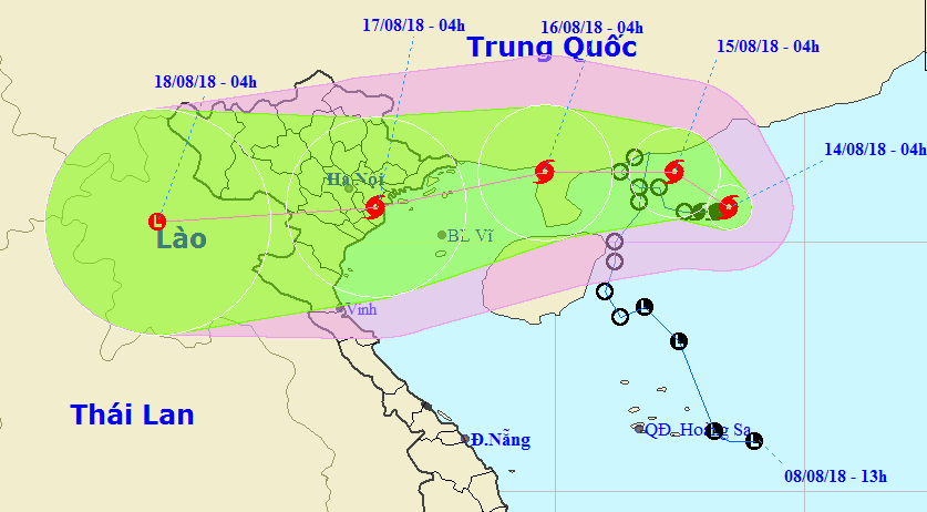bao so 4 giat cap 11 huong thang quang ninh nam dinh mien bac co mua tu dem nay