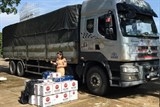 thanh hoa bat giu xe tai cho 540 chai ruou ngoai khong co giay to hop le