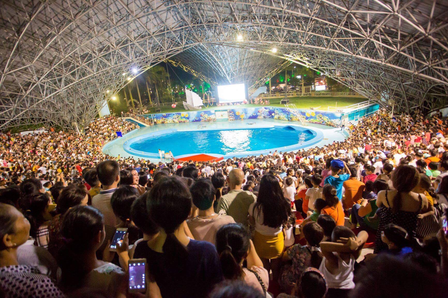 hang van du khach hao huc tham quan mien phi tai tuan chau