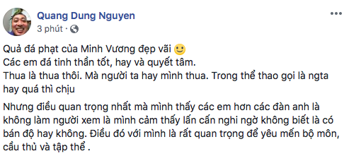 hoa hau mc nong bong vtv dong vien u23 viet nam sau that bai truoc han quoc