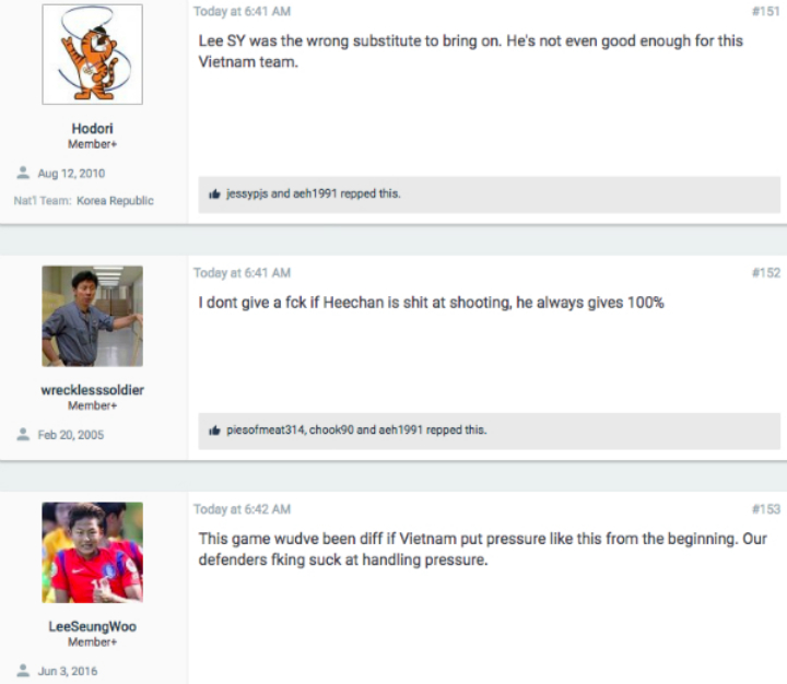 olympic viet nam tuy thua nhung van phu song tren cac dien dan bong da