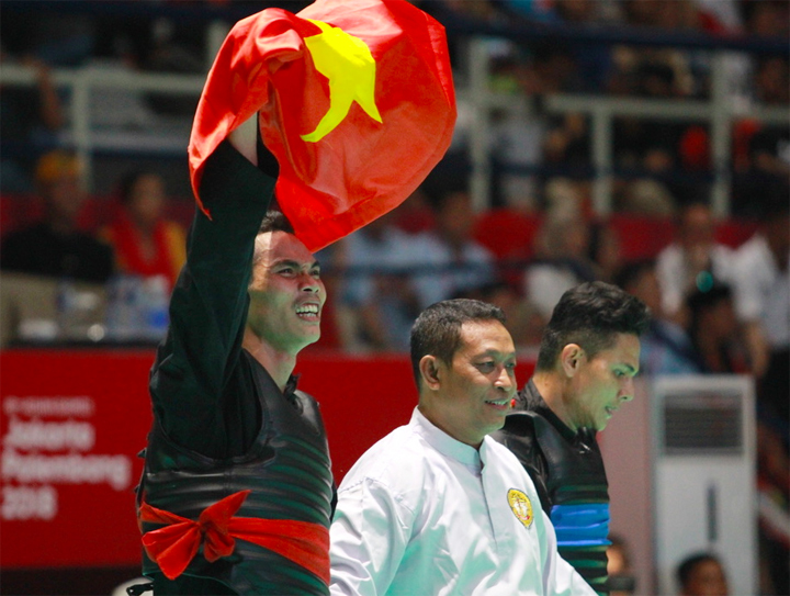pencak silat lap cu dup vang cho the thao viet
