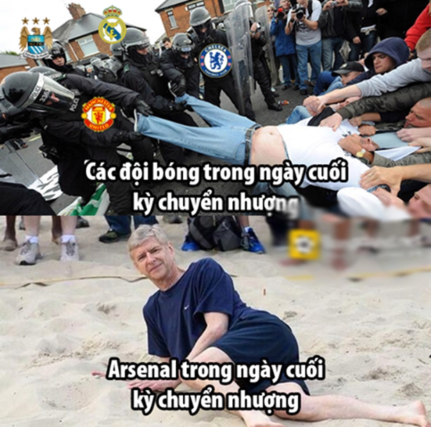 anh che real hut gea vi van gaal ban choi game wenger dang nghi mat