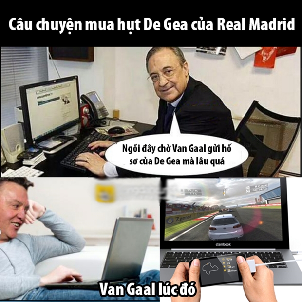 anh che real hut gea vi van gaal ban choi game wenger dang nghi mat