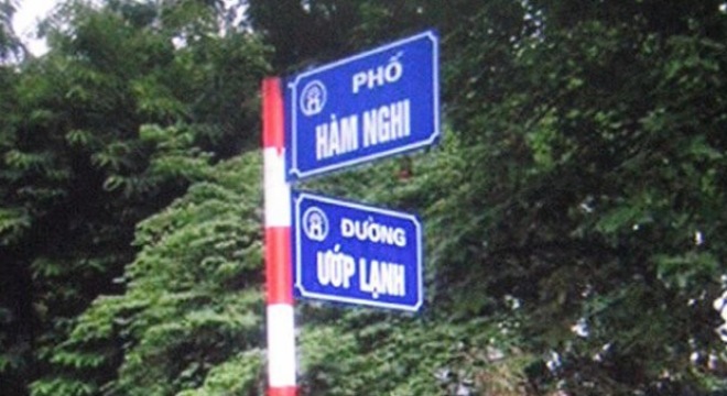 ha noi yeu cau bao cao ly do dat ten duong uop lanh