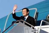 chu tich nuoc len duong du hoi nghi thuong dinh lhq va tham cuba