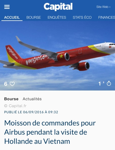 bao chi phap ca ngoi chuyen tham viet nam cua tong thong hollande