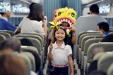 vietnam airlines to chuc chuyen bay trang ram tren may bay