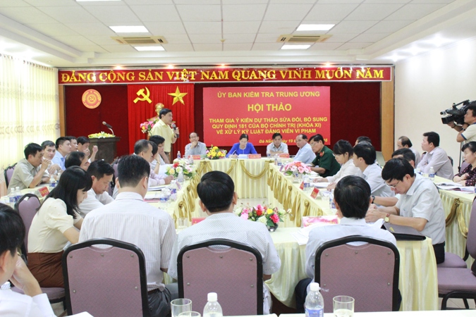 quy dinh ky luat dang vien vi pham dang lay y kien sua doi bo sung