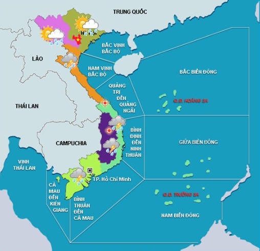 canh bao lu tren cac song suoi tu nghe an den thua thien hue