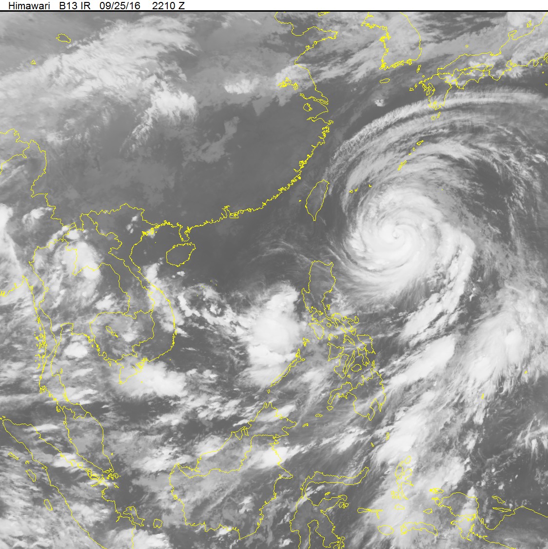 bao megi tren bien dong dang huong vao dao dai loan