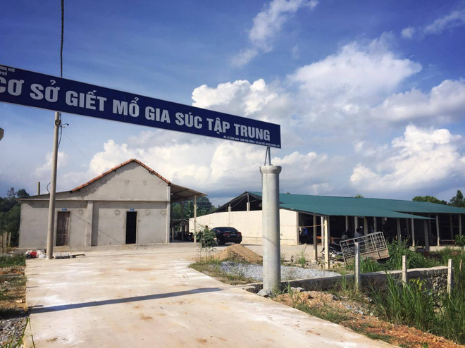 ha tinh nguoi dan to can bo thu y chung nhan lon lo mom long mong de dua ra cho ban