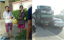 hai thai phu thoat chet than ky sau vu va cham xe con va xe tai
