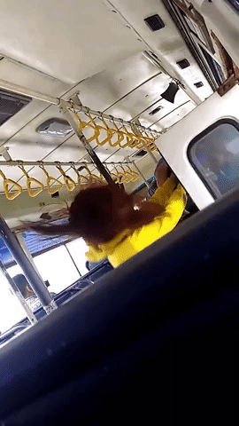 xon xao clip doi nam nu tranh cai kich liet roi lao vao danh nhau voi phu xe buyt vi khong duoc mo cua so