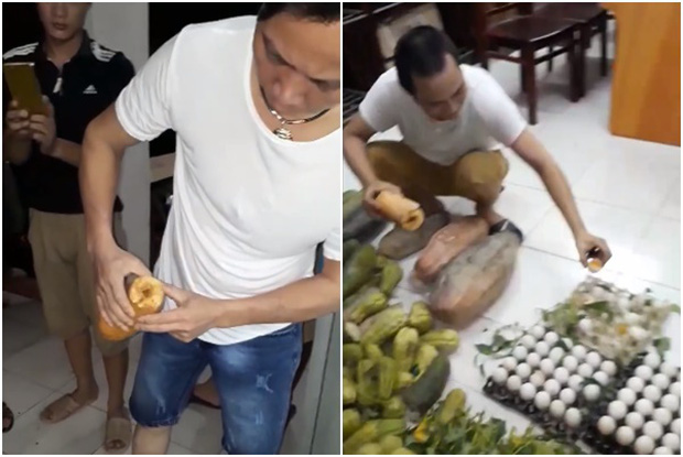 vu chan bat xe cho rau cu qua thoi rua vao truong tieu hoc trong bua an co gao kem chat luong