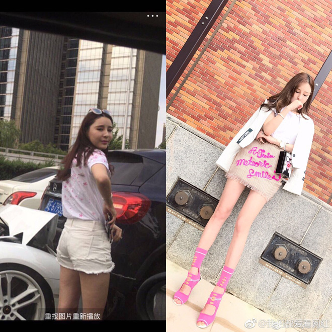 biet anh la ao roi nhung nhan sac that cua cac hot girl mang xa hoi trung quoc van khien cho nhieu nguoi phai nga ngua