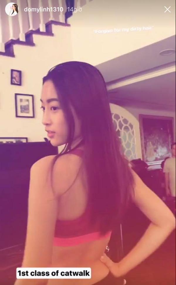 bat ngo voi nhan sac cua do my linh truoc khi thi hoa hau the gioi