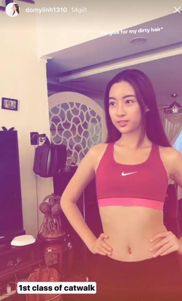 bat ngo voi nhan sac cua do my linh truoc khi thi hoa hau the gioi