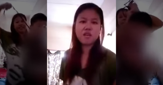 gian chong khong chiu tra loi dien thoai vo livestream canh treo co con de dan mat