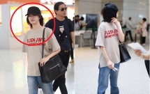 trinh sang gay that vong khi xuat hien voi mat moc kem sac o san bay