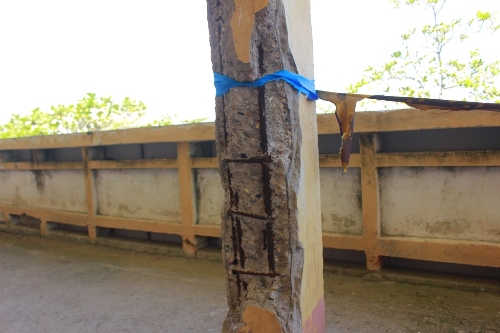 quang binh truong tieu hoc 2 tang xuong cap nhieu hoc sinh phai hoc tam truong muon