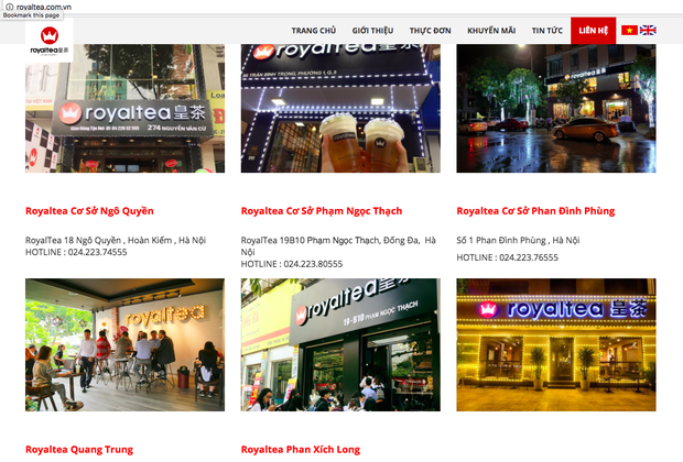 chu so huu cua cac chuoi royaltea tai ha noi sai gon thuong hieu royaltea khong duoc bao ho nen ai cung co the kinh doanh ma khong vi pham phap luat