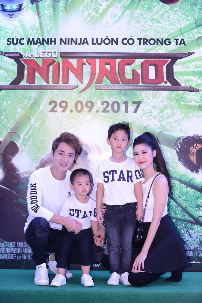 loat gia dinh sao viet no nuc bong be con di xem phim