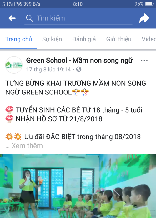 vinh phuc mam non tu thuc green school hoat dong trai phep