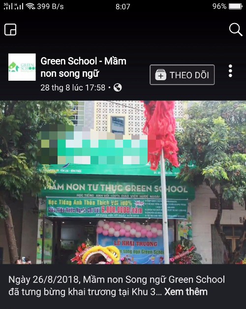 vinh phuc mam non tu thuc green school hoat dong trai phep
