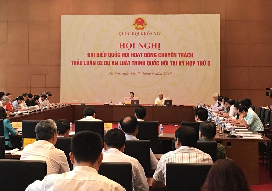 dbqh chuyen trach thao luan ve 2 du an luat trinh quoc hoi tai ky hop thu 6