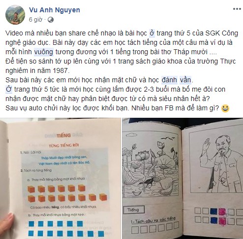 tiep chuyen ve clip hoc sinh doc tho bang o vuong tam giac buc xuc qua phai noi