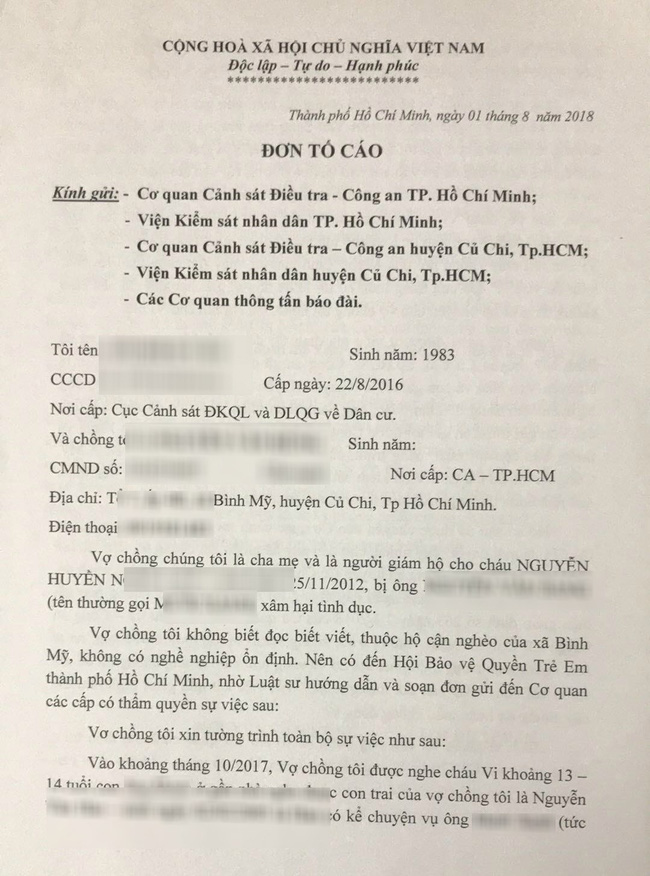 nguoi me dau don lam don to cao ga hang xom hiep dam con gai 5 tuoi luc hoi con be kho khao noi bi ong ay lam dau