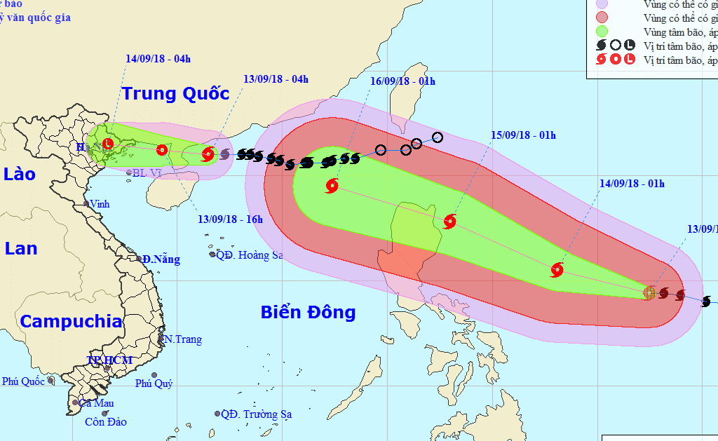 chieu nay bao so 5 se suy yeu thanh atnd sieu bao mangkhut cuong do rat manh co kha nang de doa truc tiep cac tinh bac bo bac trung bo