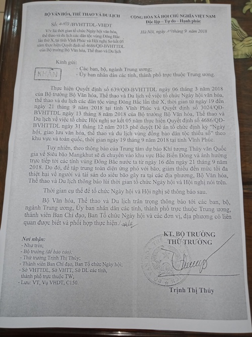 lui thoi gian to chuc ngay hoi van hoa the thao va du lich cac dan toc vung dong bac