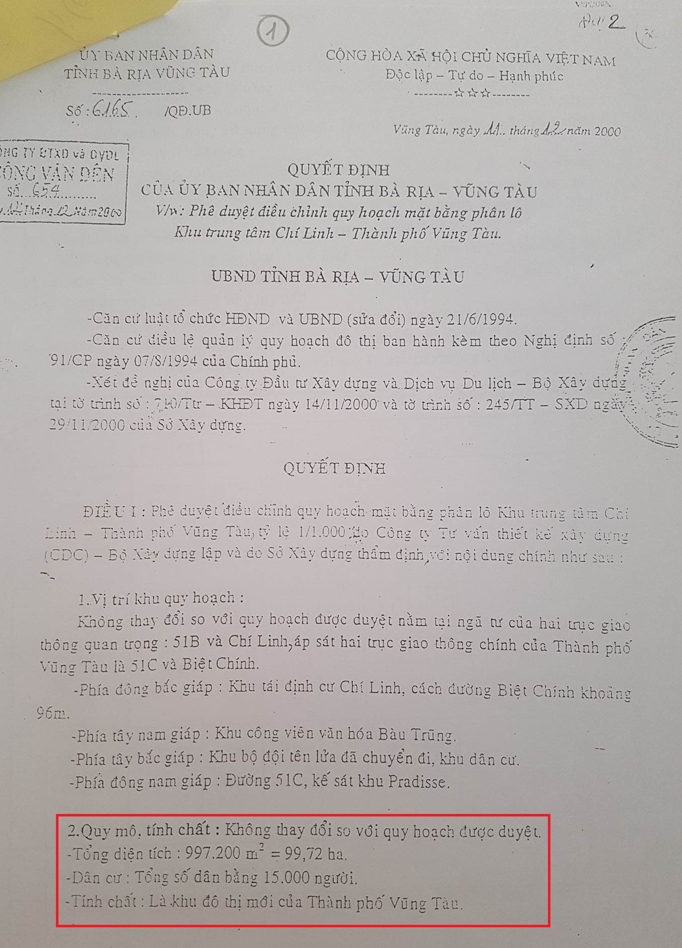 giai ma dat cu quy hoach moi dan so tang gap doi o ba ria vung tau