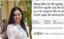 hoa hau tran tieu vy noi gi ve bang diem tot nghiep yeu kem mon cao nhat chi dat 52 diem