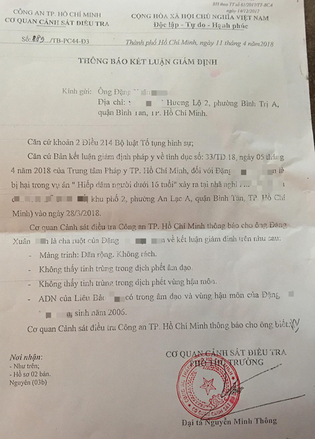 vu be gai 11 tuoi cam diec bi xam hai tai nha nghi chuyen ho so len vks de nghi truy to ga xe om doi bai