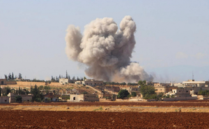 truyen thong syria tung video vach tran canh dan dung tan cong hoa hoc o idlib