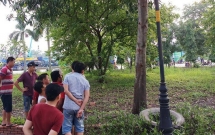 tp hcm di tap the duc nguoi dan ta hoa phat hien nguoi dan ong treo co trong tu the ngoi trong tui co 2 la thu