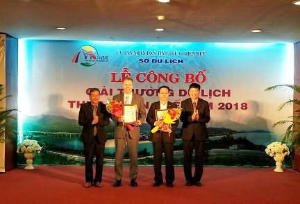 hue 12 doanh nghiep duoc nhan giai thuong du lich nam 2018